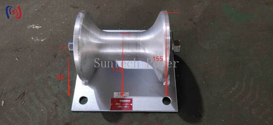 Rolo de Terra para Cabo com Carga Nominal de 5KN e Suporte de Alumínio Fundido para Instalação de Cabo Subterrâneo de 150-160mm