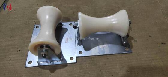 Rolo de Terra para Cabo com Carga Nominal de 5KN e Suporte de Alumínio Fundido para Instalação de Cabo Subterrâneo de 150-160mm