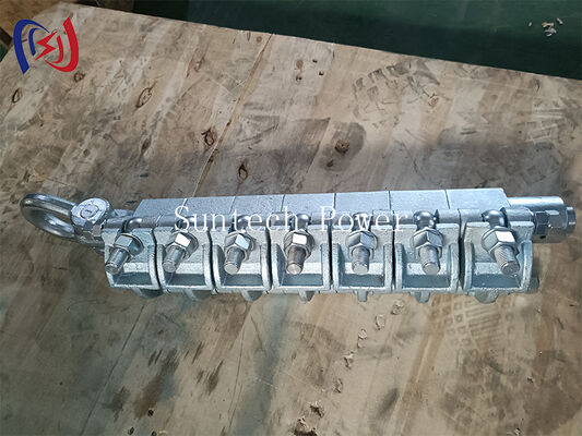 Tipo multi-segmento Come Along Clamp com carga nominal de 90-150KN e torque de aperto de 150N.m para cordas de linha de transmissão