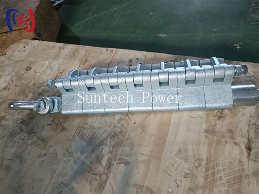Tipo multi-segmento Come Along Clamp com carga nominal de 90-150KN e torque de aperto de 150N.m para cordas de linha de transmissão