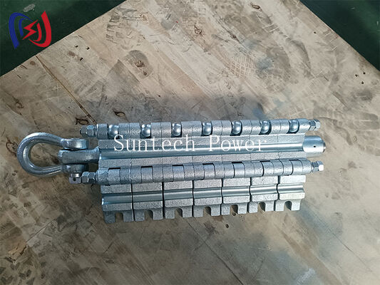 Tipo multi-segmento Come Along Clamp com carga nominal de 90-150KN e torque de aperto de 150N.m para cordas de linha de transmissão