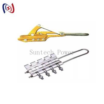 Come Along Clamp 8-20mm de diâmetro com 16-45KN carga nominal e 3.8-5.6KG peso para linha de transmissão stringing