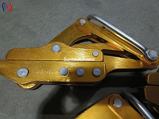Come Along Clamp 8-20mm de diâmetro com 16-45KN carga nominal e 3.8-5.6KG peso para linha de transmissão stringing