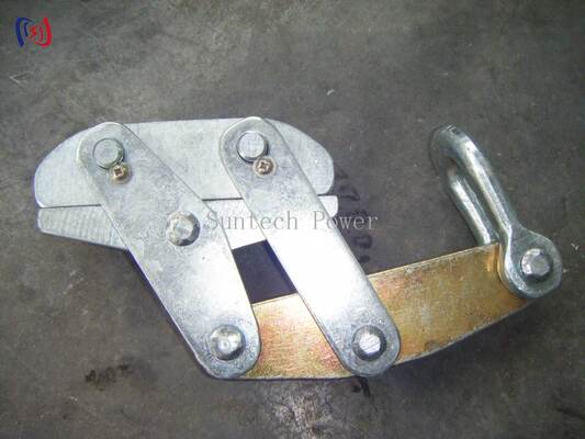 Grelha de corda de aço anti-torção Come Along Clamp 50-200KN para 11-30mm linha de transmissão de cordas