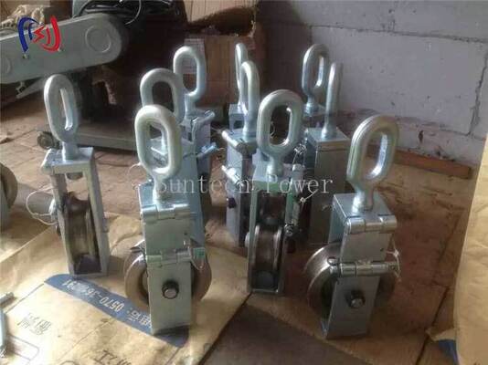 Bloco de cordas de condutor com carga nominal de 30-80KN e diâmetro de vaga de 140-180 mm para trabalho de linha aérea
