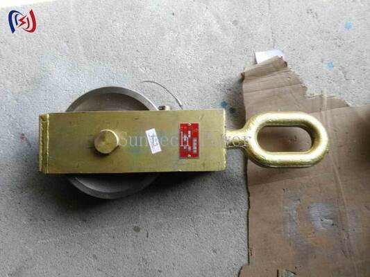 Bloco de cordas de condutor com carga nominal de 30-80KN e diâmetro de vaga de 140-180 mm para trabalho de linha aérea
