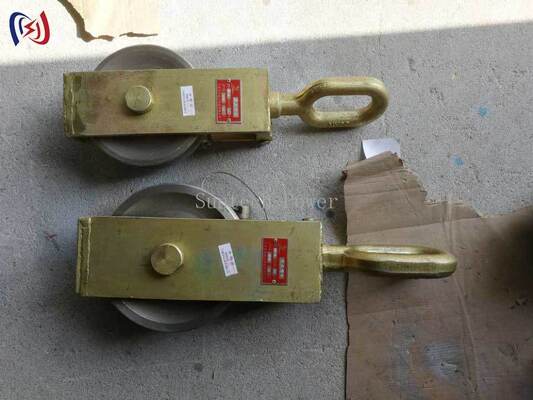 Bloco de cordas de condutor com carga nominal de 30-80KN e diâmetro de vaga de 140-180 mm para trabalho de linha aérea