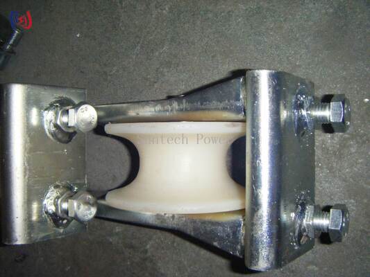 Bloco de cordas de folha dupla para condutores de 25-400 mm com carga de 5-20KN e estrutura de aço galvanizado