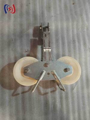 25KN Tandem Sheave Stringing Block para condutores ACSR de grande seção LGJ300-500 com Tandem Sheave Design