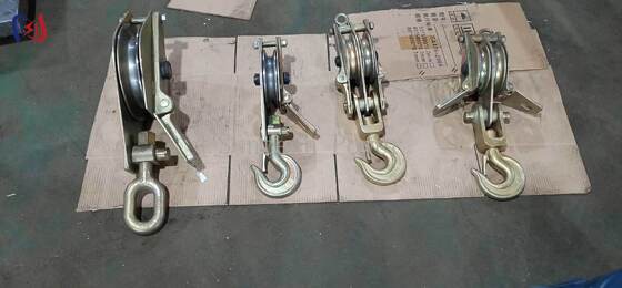 30-100KN Carga nominal Combinação de elevação de bala dupla com design aberto de ambos os lados para elevação de carga pesada