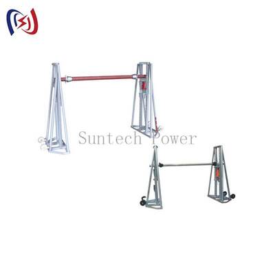 Suporte de bobina de cabo galvanizado 50-300KN Carga 2400-5000mm Suporte de tambor de condutor