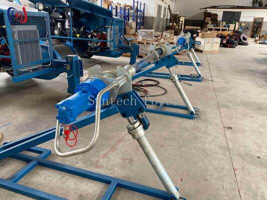 Suporte de bobina de condutor hidráulico com 5000-7000 kg de peso máximo da bobina e velocidade máxima de 45 rpm para cordas de linha aérea