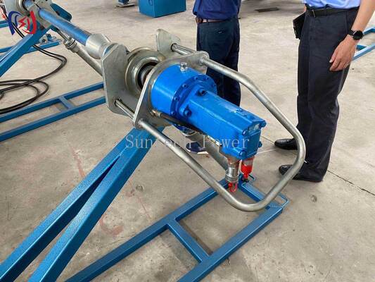Suporte de bobina de condutor hidráulico com 5000-7000 kg de peso máximo da bobina e velocidade máxima de 45 rpm para cordas de linha aérea