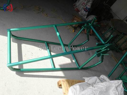 Suporte de Carretel de Cabo de Aço Galvanizado Pesado com Montagem Modular e Rotação de Rolamento Selado para Armazenamento Industrial de Cabos