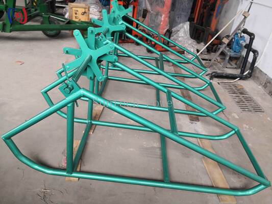 Suporte de Carretel de Cabo de Aço Galvanizado Pesado Suporte de Tambor Condutor Rolamento Selado