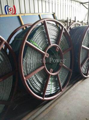 12 cordas de arame anti-torção com 9-42 mm de diâmetro e 54-817KN força de ruptura para elevação estável