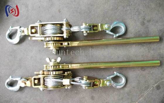 Apertador de Fio de Catraca 10-30KN 1200-1500mm Ferramentas de Esticamento de Condutor Forjadas