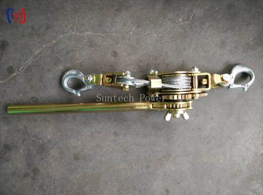 Apertador de Fio de Catraca 10-30KN 1200-1500mm Ferramentas de Esticamento de Condutor Forjadas