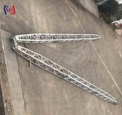Pólus de Gin em forma de grelha modular em forma de A com revestimento resistente à corrosão para construção de torres de 8 a 28 m