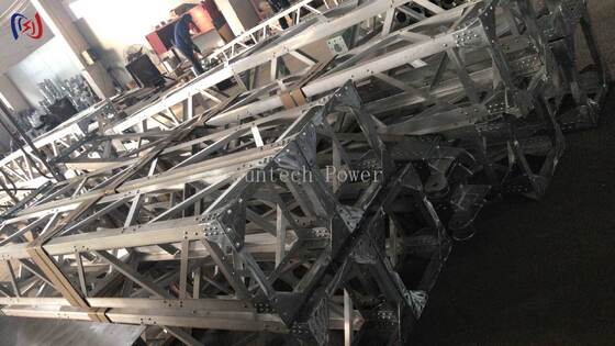Pólus de Gin em forma de grelha modular em forma de A com revestimento resistente à corrosão para construção de torres de 8 a 28 m