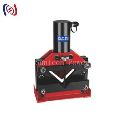 Cortador de Aço Angular Hidráulico de 350KN para Aço de Torre de Transmissão de 110 x 110 x 10 mm
