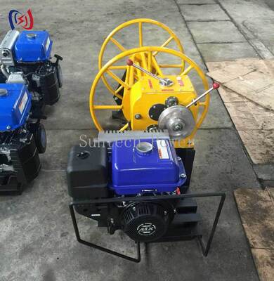 Máquina de Bobinagem Cônica a Gasolina 30KN para Bobinagem de Cabo de Fibra Ótica e Bobinagem de Fio