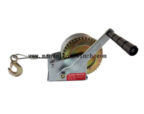 Guincho de Mini Steel Marine Manual Cable/guincho portátil da manivela para o reboque do barco