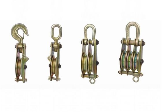 Ferramentas de ereção de torre de linha ereta 10KN Três rodas Ferramentas de elevação de aço