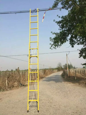 a torre Erction da construção da escada de extensão da fibra de vidro de 8m FRP utiliza ferramentas