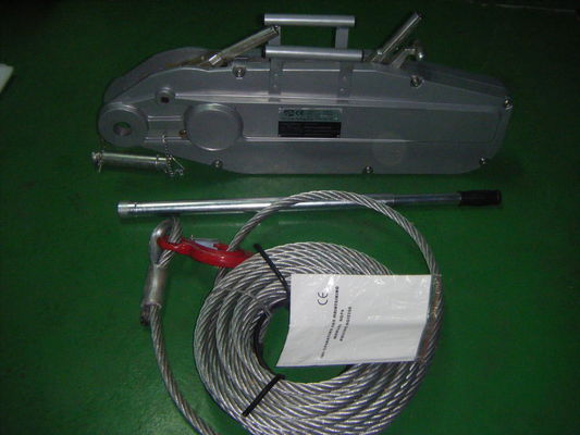 Corda de fio portátil de Trifor que puxa a altura de levantamento manual do extrator 20m do elevador da grua