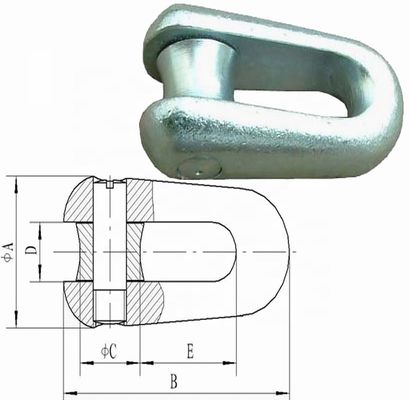 O conector anti-torção rígido da corda de fio 250KN fixou junções para Wire piloto