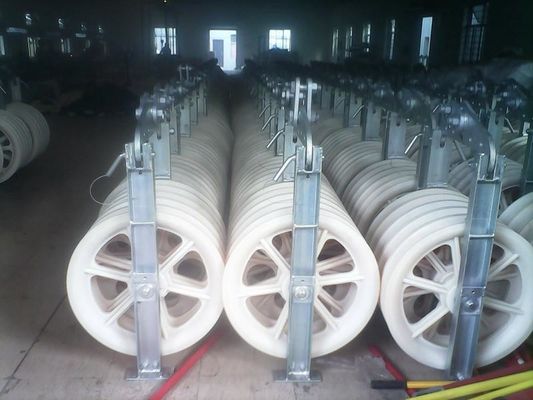 Bloco de polia de amarração de cinco roldanas de nylon para equipamentos de amarração