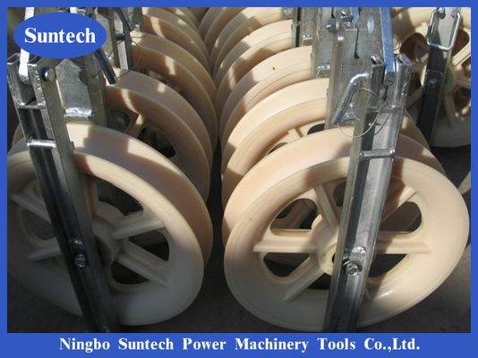 Linha aérea único bloco de Stringing Triple Pulley do condutor da polia