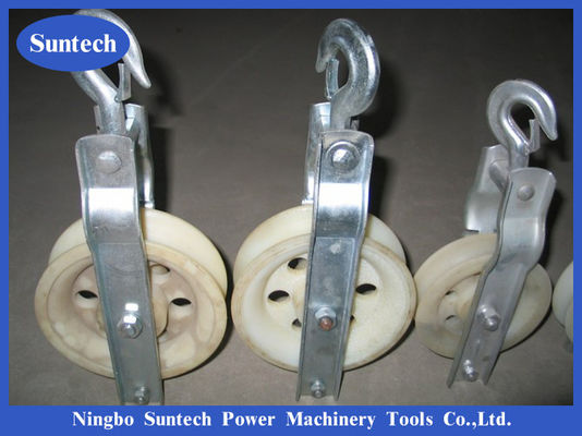 Linha de transmissão de nylon condutor de 20KN MC Stringing Block Pulley