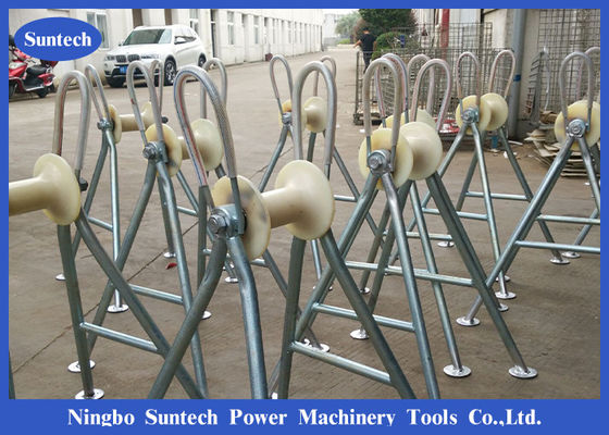 Rolo alto da polia do cabo do quadro da roda 10KN de nylon para a construção do poder