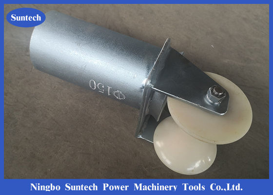 Cabo 100mm de nylon em forma de sino da roda que puxa rolos