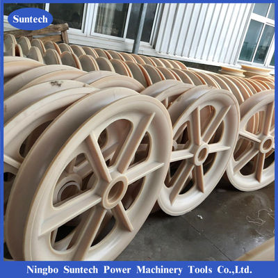 Polias de nylon de linha de transmissão OEM ODM 660x100mm para blocos de amarração de condutores