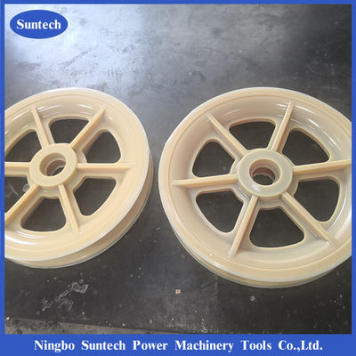 Rodas de polia de nylon MC 508 x 100 mm bloco de amarração com rolamentos