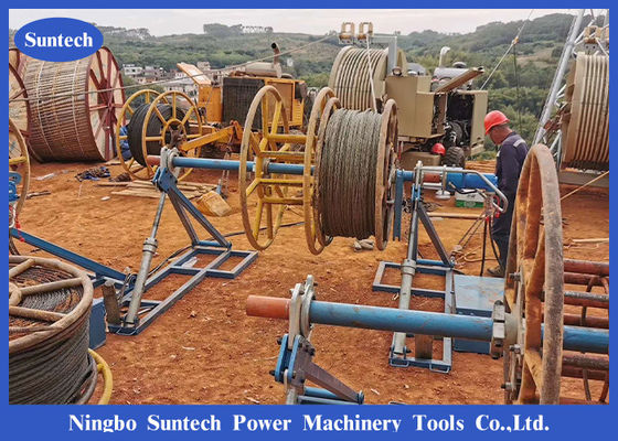 Suporte hidráulico levando elétrico do cilindro de cabo para o tensor do extrator