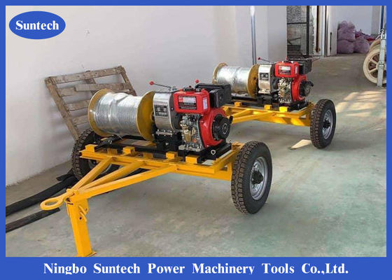Diesel - corda de fio posta 5 Ton Winch Cable Puller