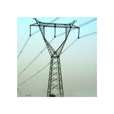 Torre de aço galvanizada quente da transmissão da estrutura do ângulo
