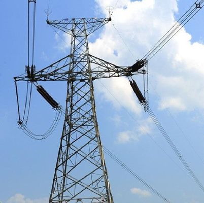 Linha de transmissão elétrica de aço torre do ângulo da tensão alta JIS H8641