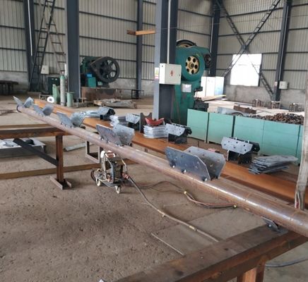Linha de transmissão elétrica de aço torre do ângulo da tensão alta JIS H8641