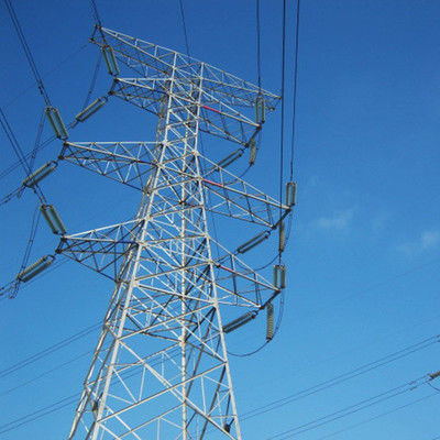 Torre da linha elétrica da transmissão do aço Q235 Q345 do HDG