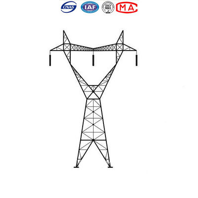 Torre galvanizada do mergulho quente Q235 Electric Power para a linha aérea