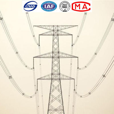 Torre galvanizada do mergulho quente Q235 Electric Power para a linha aérea