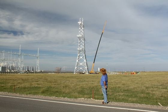 linha de transmissão 35 66 110 220kv local de Angel Steel Tower For Construction