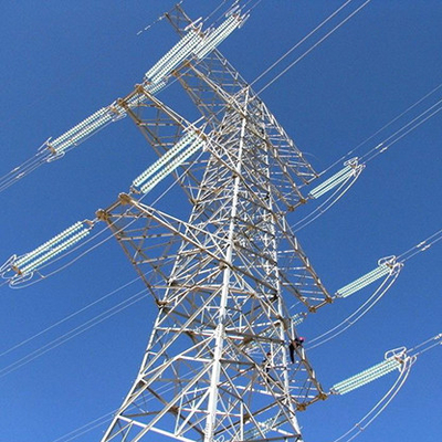 Torre aérea de solda da linha elétrica de AWS D 1,1 HDG