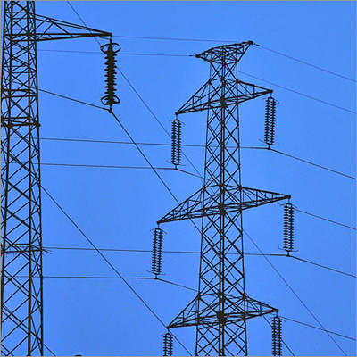 Torre de aço da estrutura cônica poligonal do cruzamento de rio 220kv