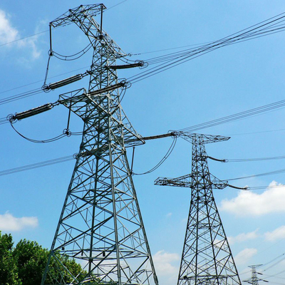 ASTM123 galvanizou a linha de transmissão de aço torre de Q235 Q345